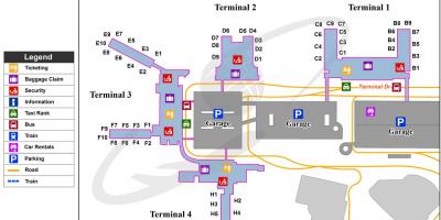 フィートローダーデール空港駐車場を地図
