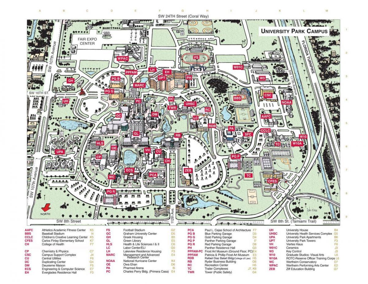 フロリダ国際大学地図