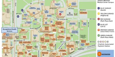 地図のジャクソン記念病院