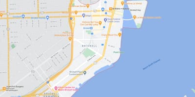 地図のブリッケルマイアミ