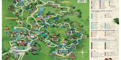 動物園のマイアミの地図