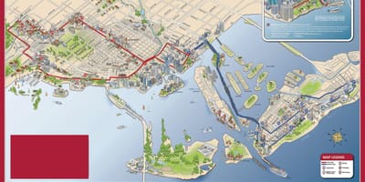 マイアミビッグバスツアーの地図