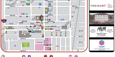 地図Wynwoodマイアミ