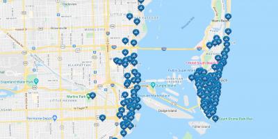 マイアミシティバイクの地図